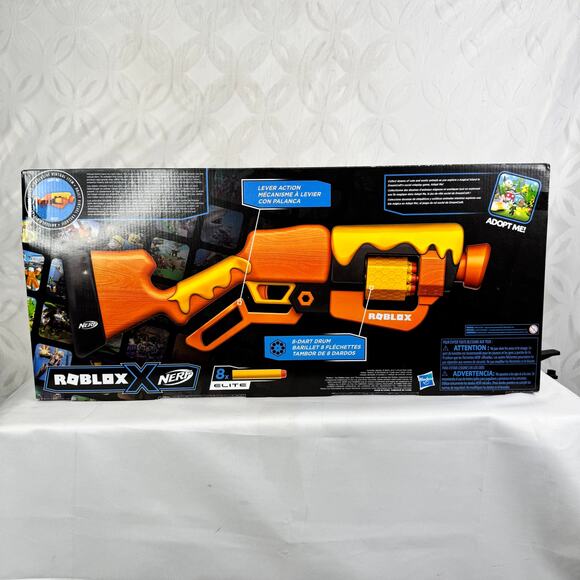 Nerf Roblox Adopt Me! Bees! Lever Action Dart Blaster Gun *Includes Virual Code - Picture 8 of 10